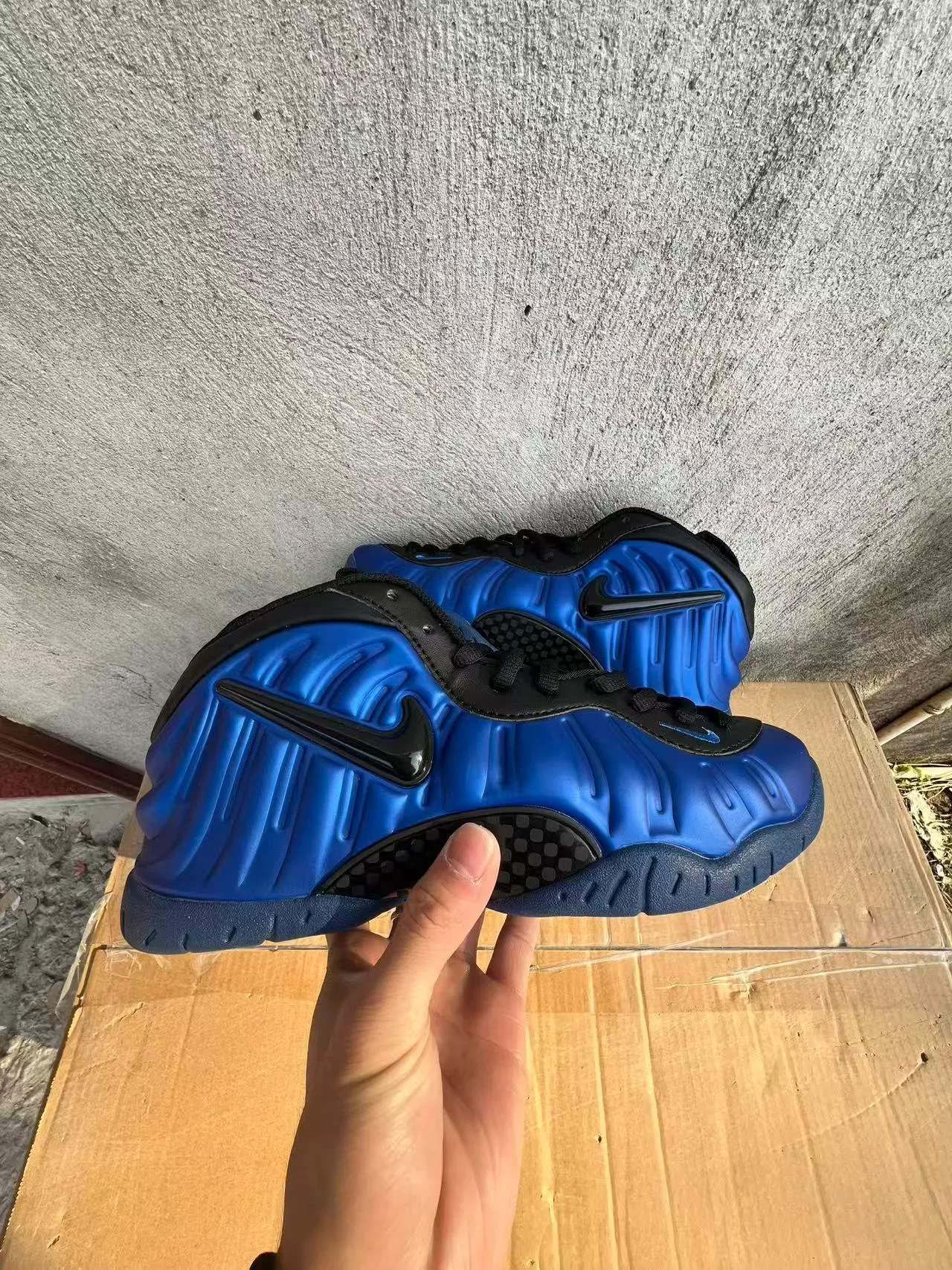 Nike Air Foamposite One Chaussures Lifestyle Bleu Royal 7