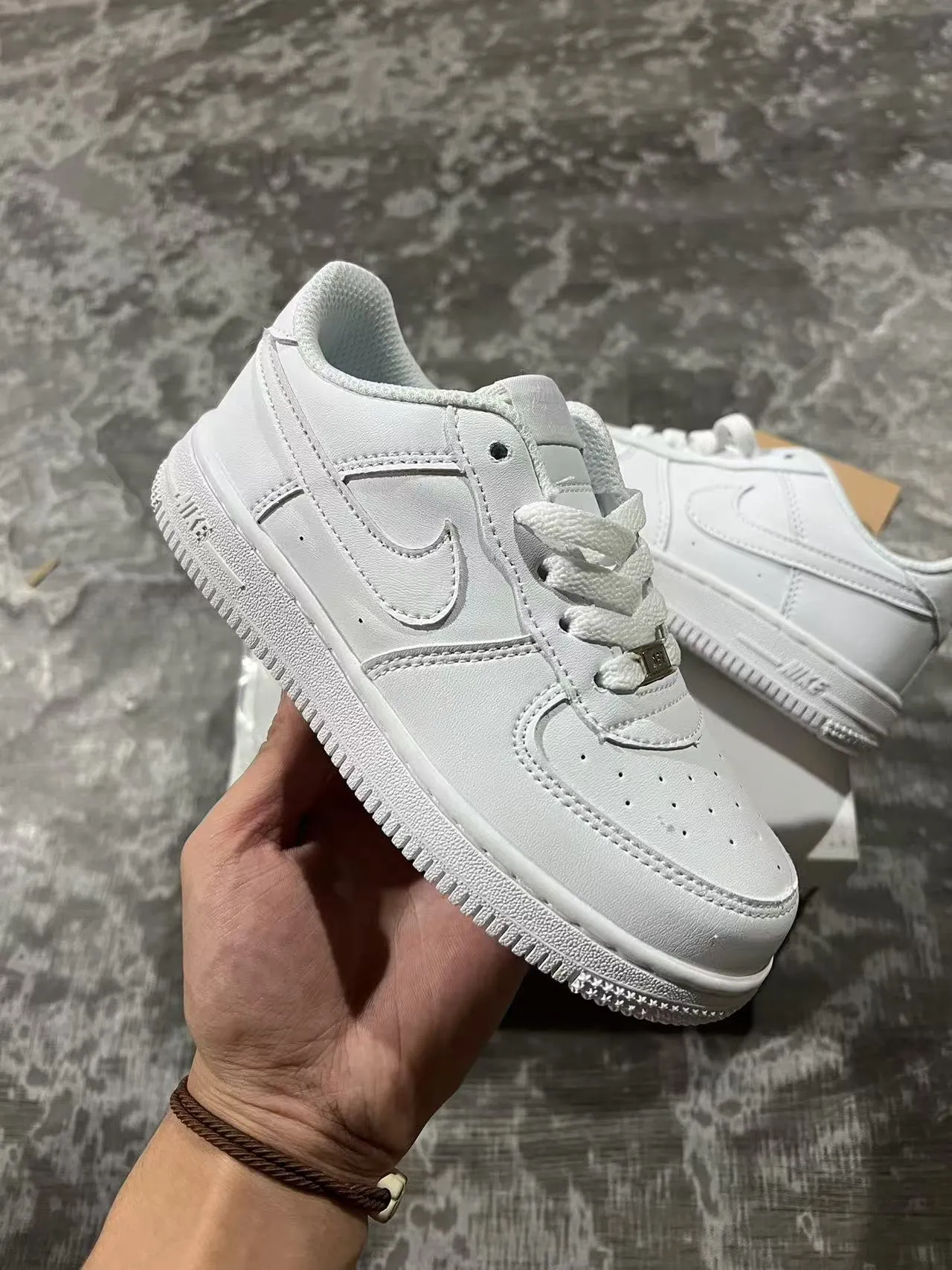 Nike Air Force 1 All-White Lifestyle Sneakers 2