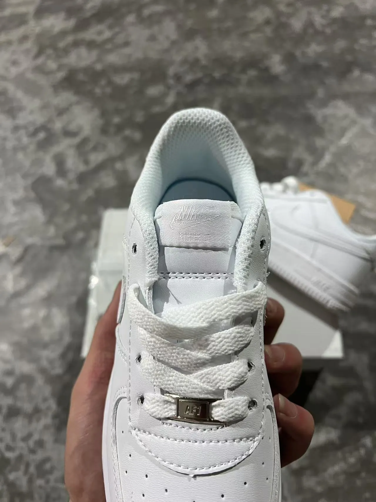 Nike Air Force 1 All-White Lifestyle Sneakers 4