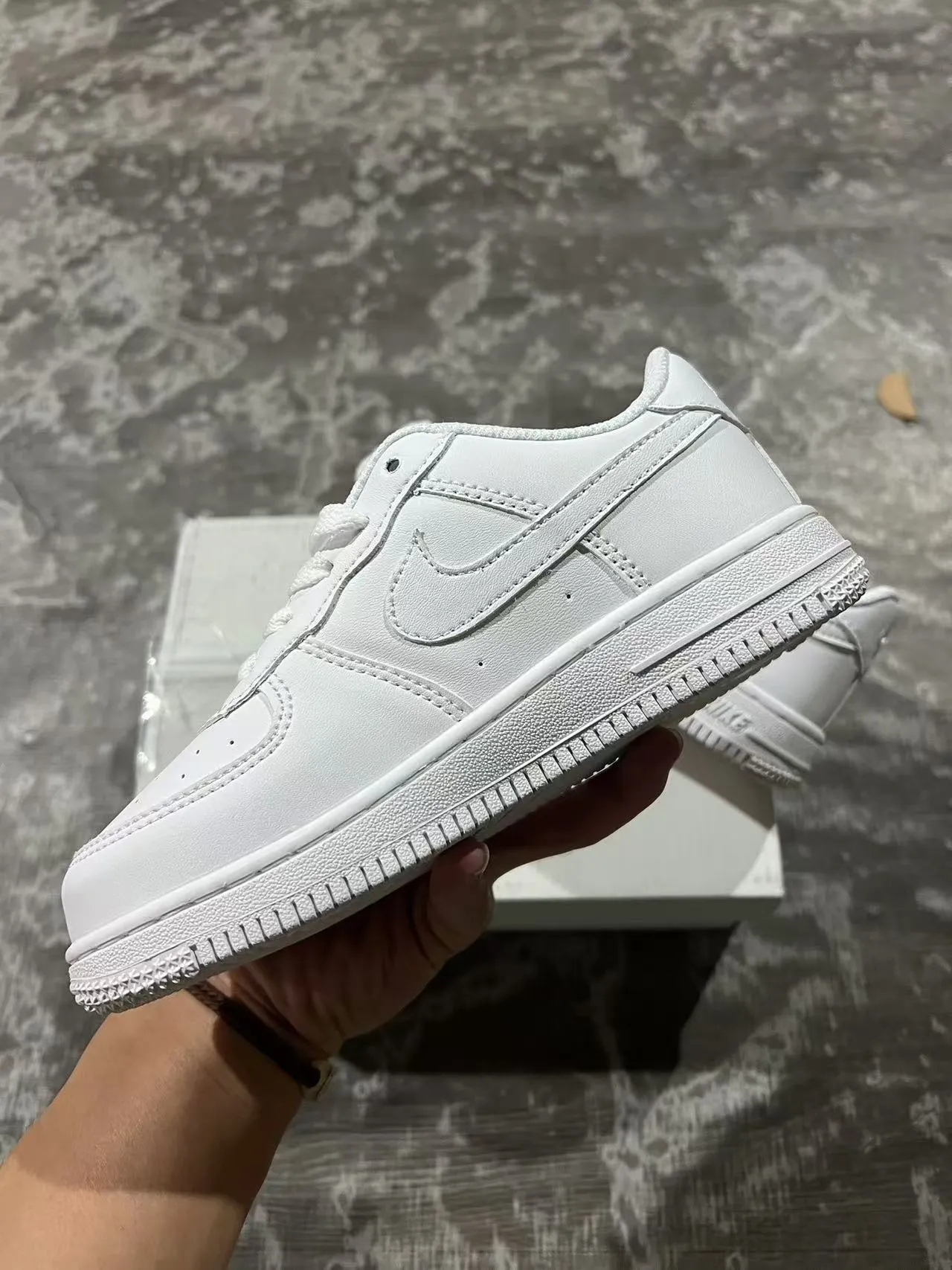 Nike Air Force 1 All-White Lifestyle Sneakers 5