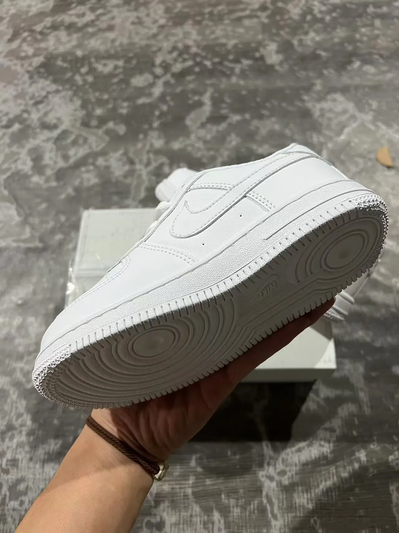 Nike Air Force 1 All-White Lifestyle Sneakers 6
