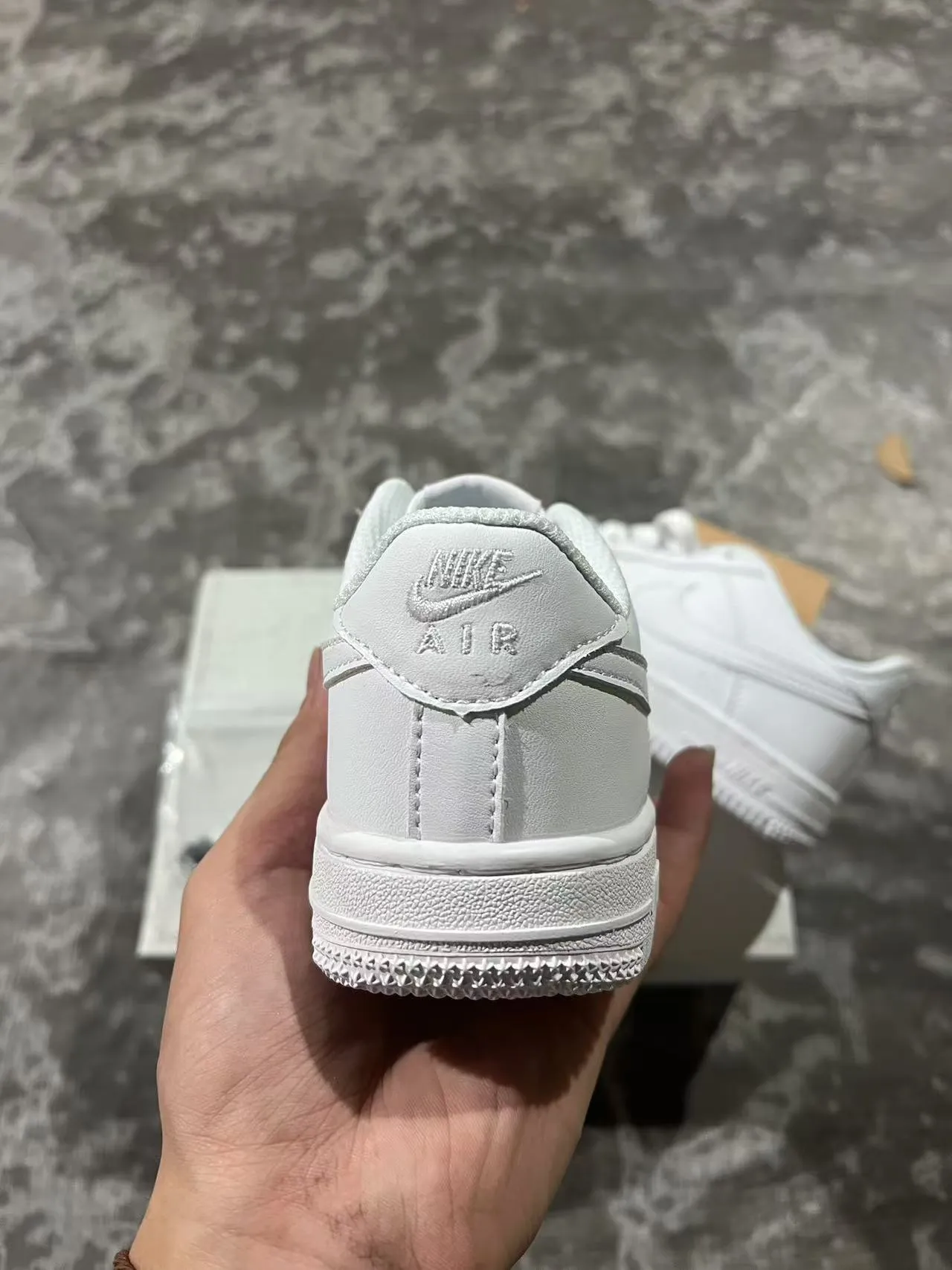 Nike Air Force 1 All-White Lifestyle Sneakers 8