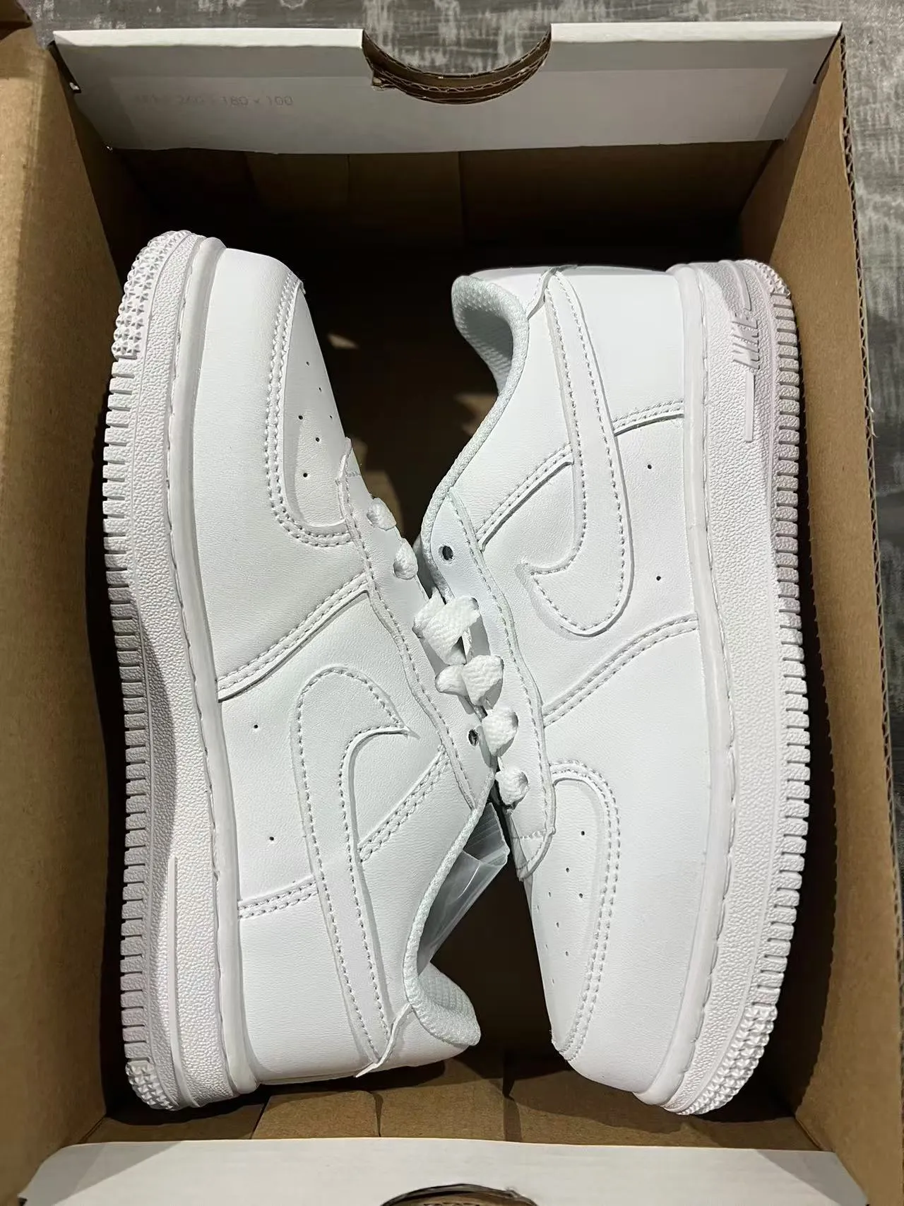 Nike Air Force 1 All-White Lifestyle Sneakers 9