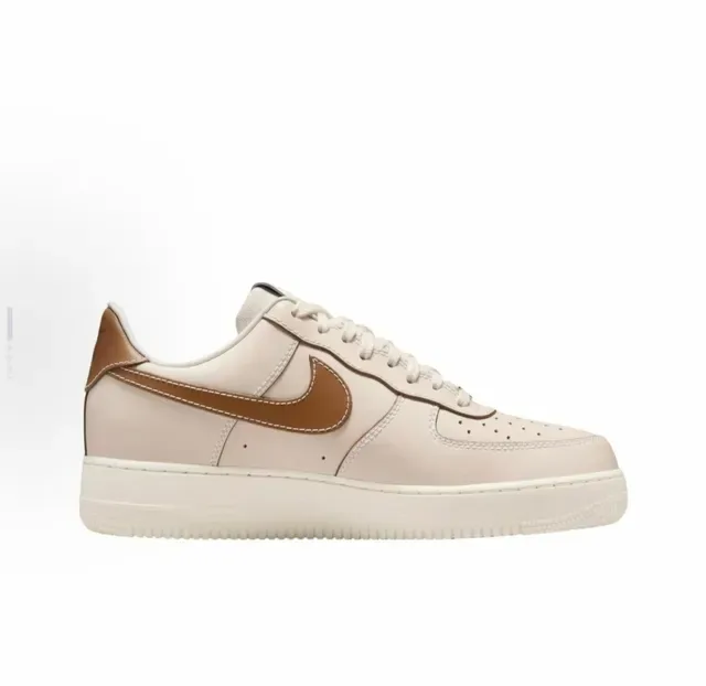 Nike Air Force 1 Beige and Brown Lifestyle Sneakers 2