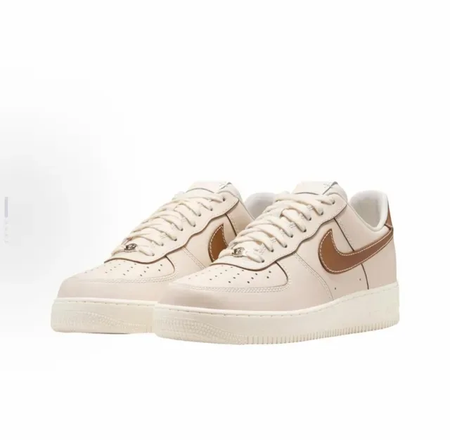 Nike Air Force 1 Beige and Brown Lifestyle Sneakers 3
