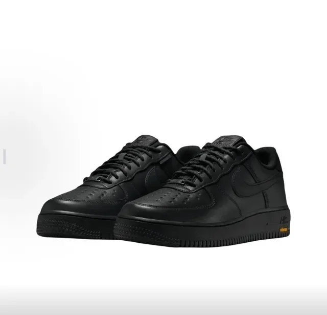 Nike Air Force 1 Black Vibram Lifestyle Sneakers 5