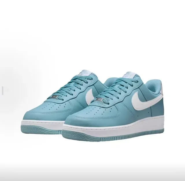 Nike Air Force 1 Light Blue and White Lifestyle Sneakers 3