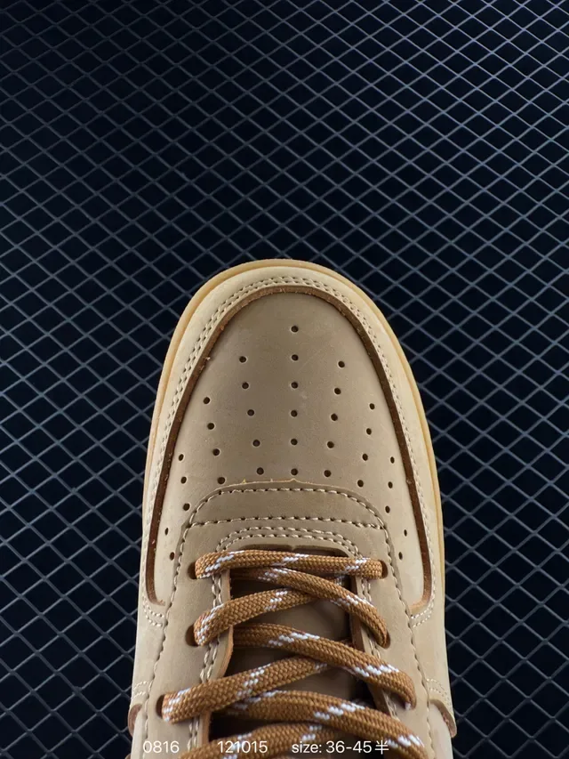 Nike Air Force 1 Low Monotone Tan Lifestyle Sneakers 2