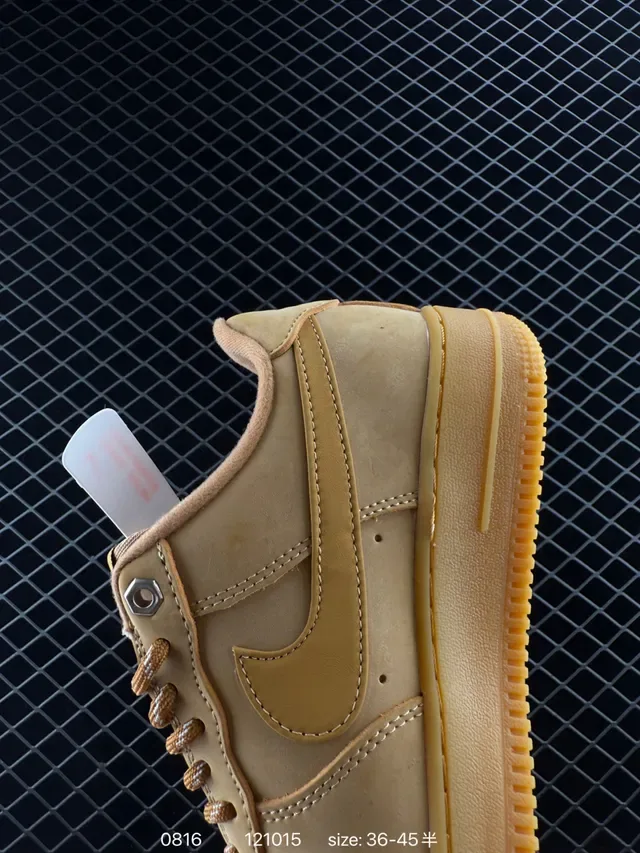Nike Air Force 1 Low Monotone Tan Lifestyle Sneakers 3