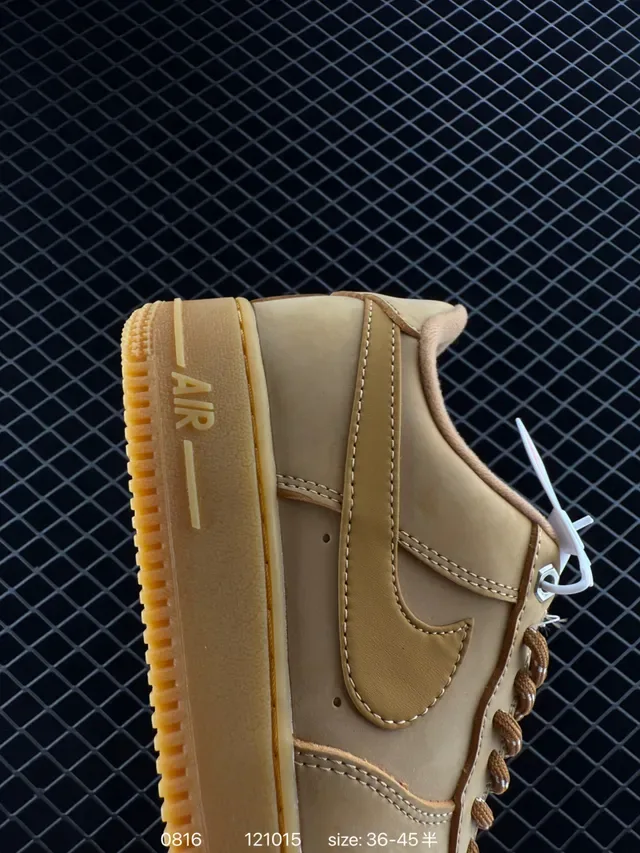 Nike Air Force 1 Low Monotone Tan Lifestyle Sneakers 4