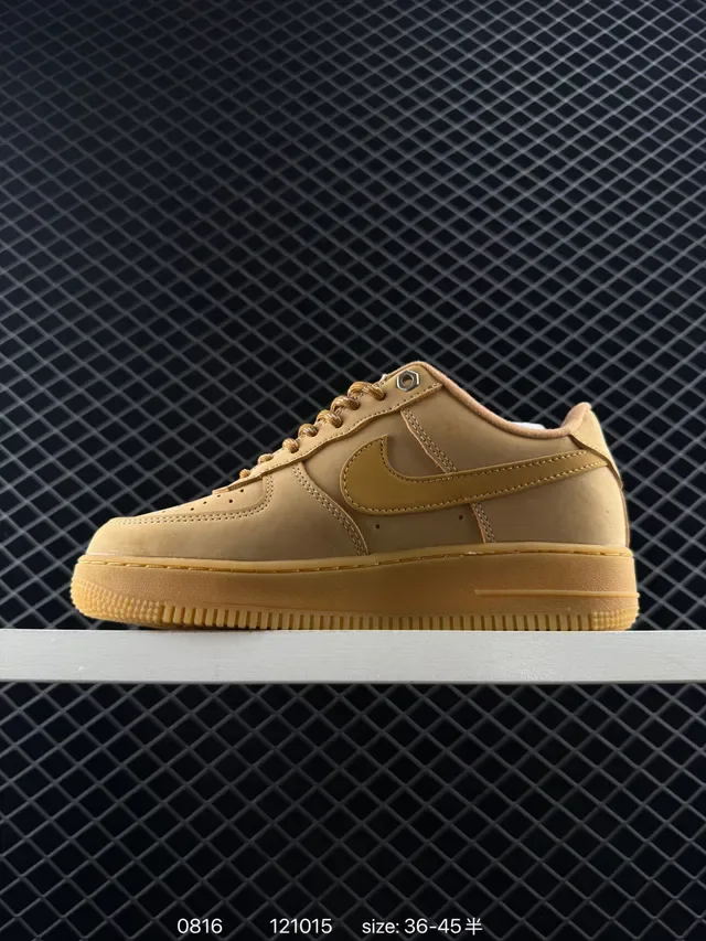 Nike Air Force 1 Low Monotone Tan Lifestyle Sneakers 5