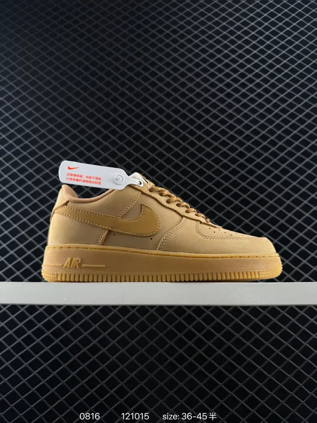 Nike Air Force 1 Low Monotone Tan Lifestyle Sneakers 6