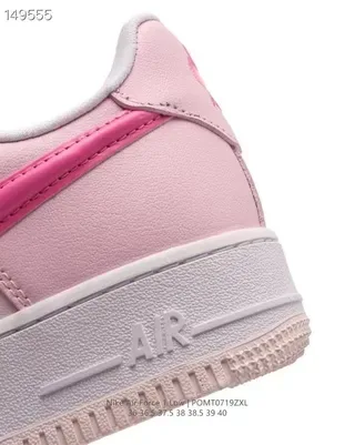 Nike Air Force 1 Low Rose et Hot Pink Sneakers Lifestyle 9
