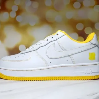Nike Air Force 1 Low White and Yellow Lifestyle Sneakers