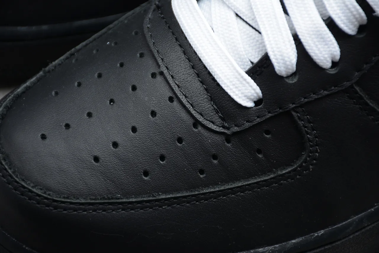 Nike Air Force 1 Off-White Black Silver Industrial Lifestyle Sneakers 9