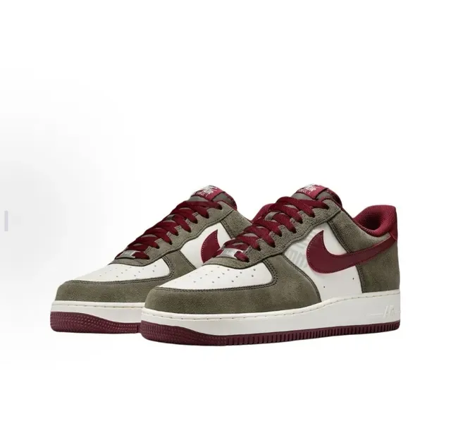 Nike Air Force 1 Vert Olive et Marron Chaussures Lifestyle 3