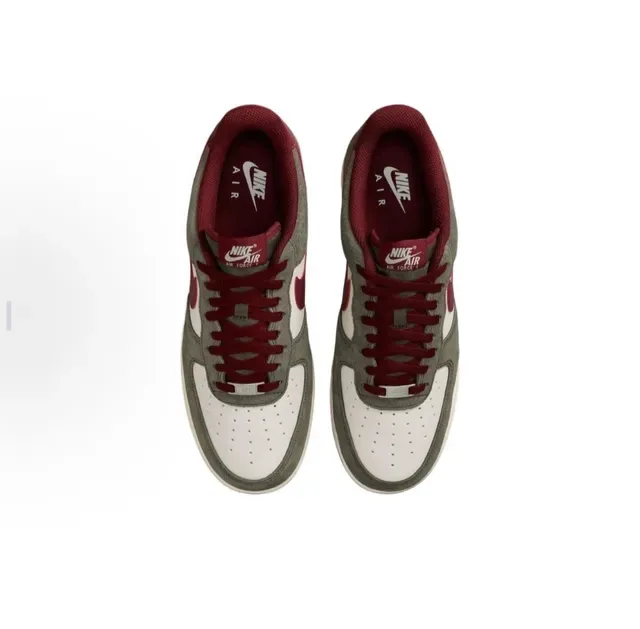 Nike Air Force 1 Vert Olive et Marron Chaussures Lifestyle 4