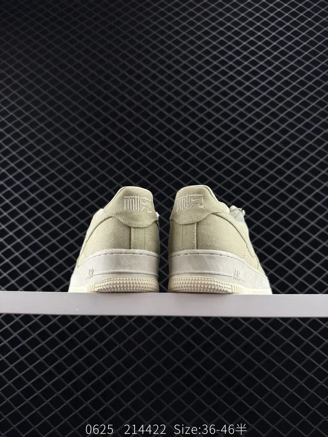 Nike Air Force 1 Olive Green Canvas Lifestyle Sneakers 3
