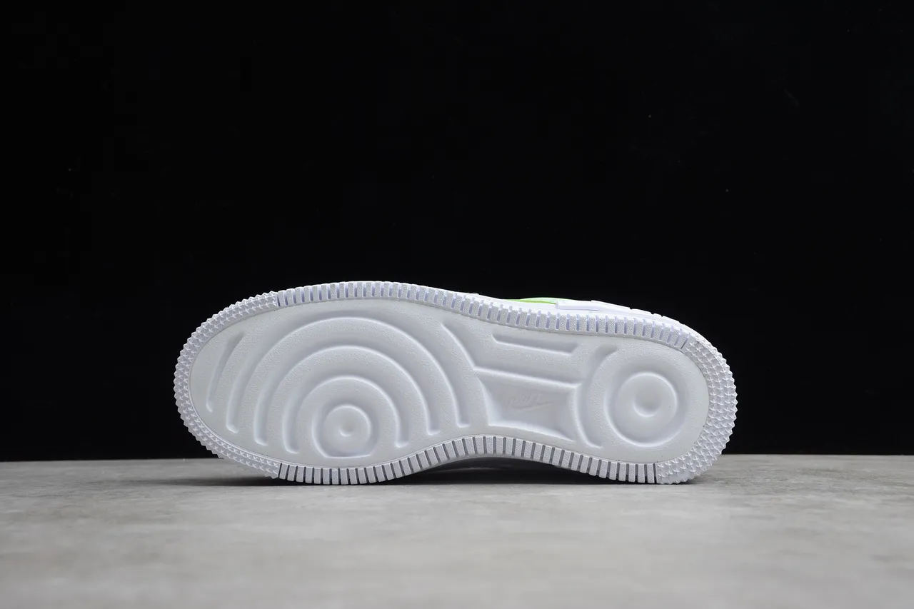 Nike Air Force 1 Platform White Mint Green Pink Lifestyle Sneakers 3
