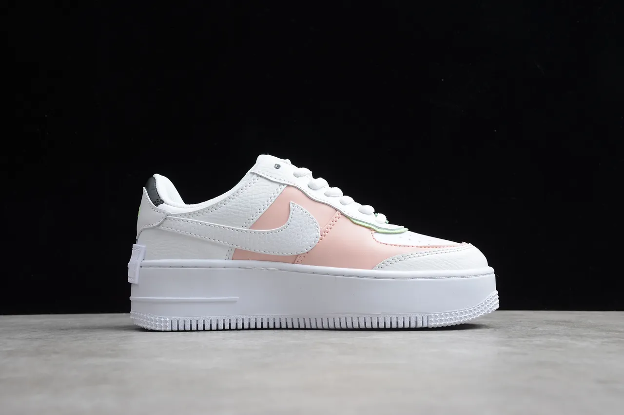 Nike Air Force 1 Platform White Mint Green Pink Lifestyle Sneakers 5