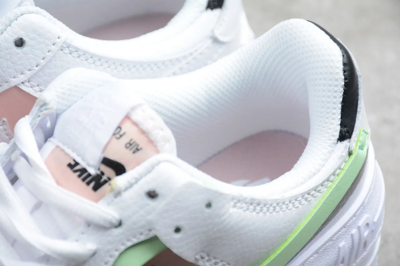 Nike Air Force 1 Platform White Mint Green Pink Lifestyle Sneakers 12