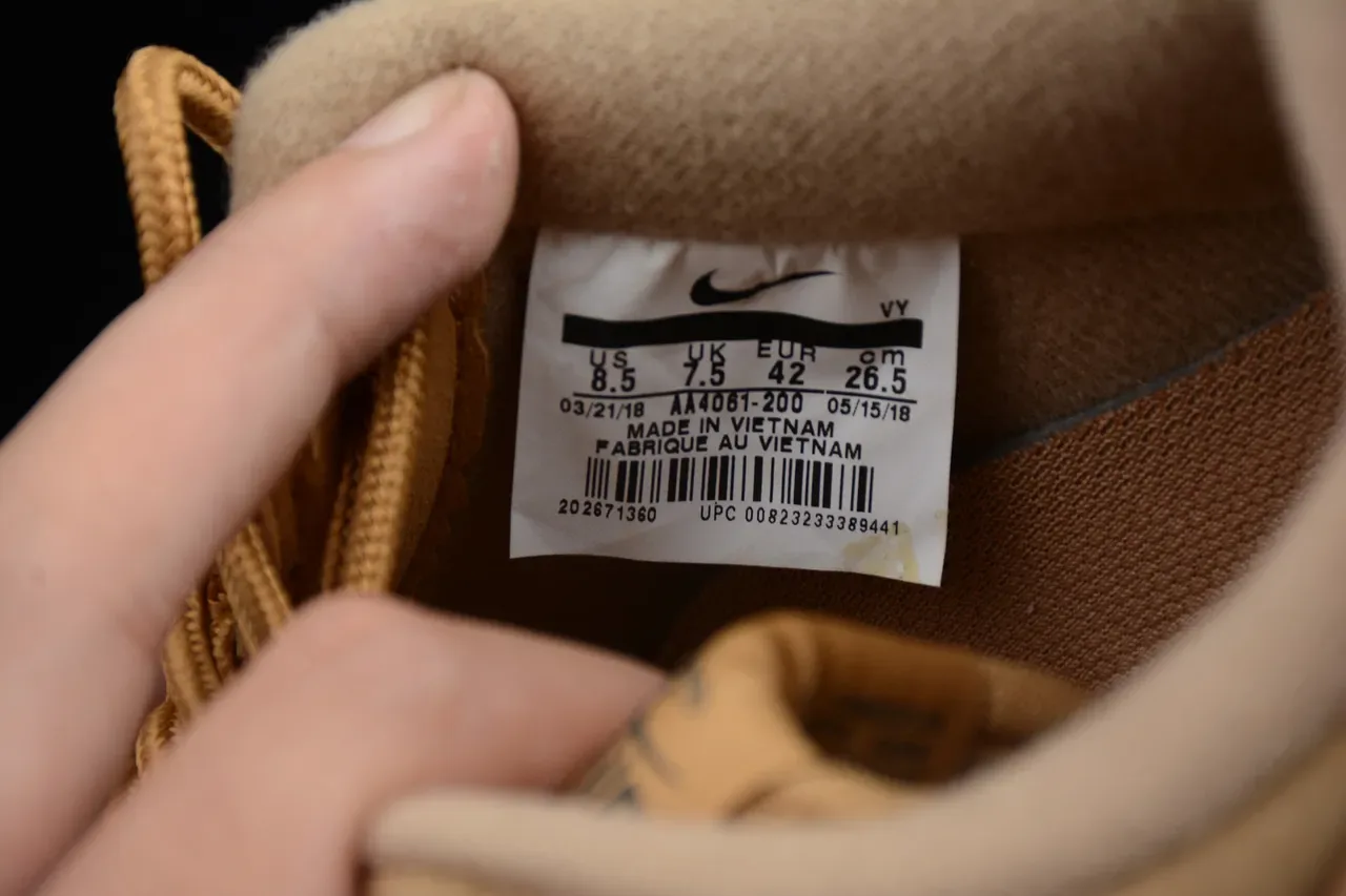 Nike Air Force 1 Tan Suede Lifestyle Sneakers 3
