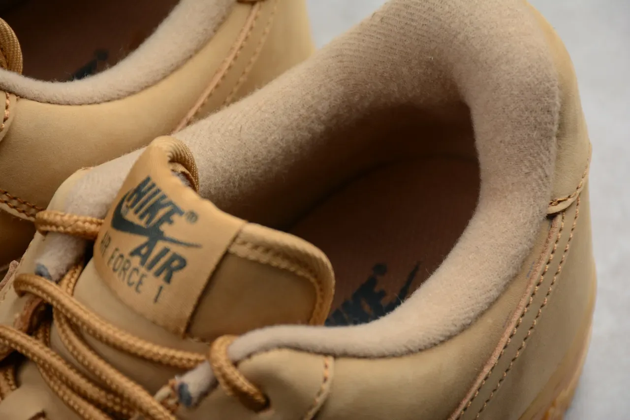 Nike Air Force 1 Tan Suede Lifestyle Sneakers 5