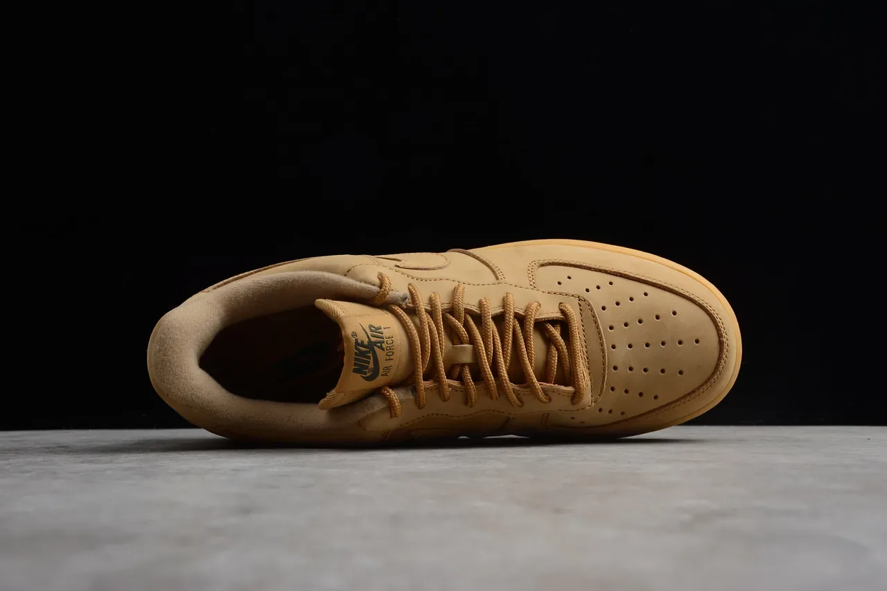 Nike Air Force 1 Tan Suede Lifestyle Sneakers 11