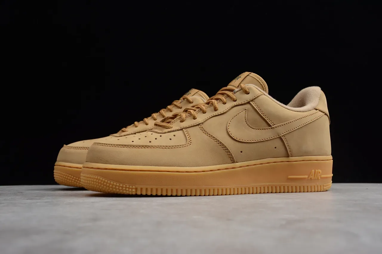 Nike Air Force 1 Tan Suede Lifestyle Sneakers 13