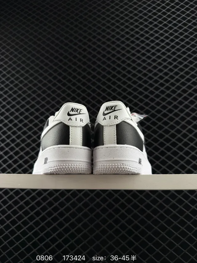 Nike Air Force 1 White and Black Lifestyle Sneakers 3