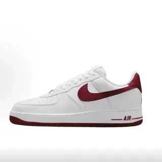 Nike Air Force 1 White and Maroon Lifestyle Sneakers