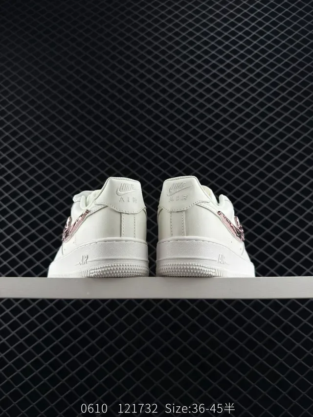 Nike Air Force 1 White Silver Deconstructed Swoosh Lifestyle Sneakers 4
