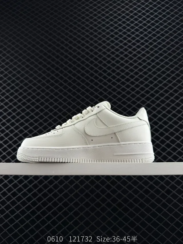 Nike Air Force 1 White Silver Deconstructed Swoosh Lifestyle Sneakers 6