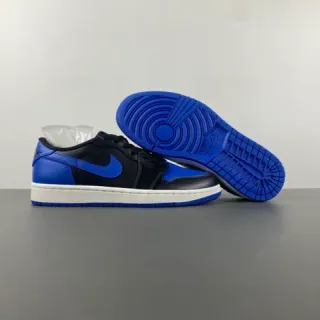Nike Air Jordan 1 Low Black Royal Blue Lifestyle Sneakers