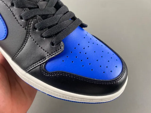 Nike Air Jordan 1 Low Black Royal Blue Lifestyle Sneakers 2