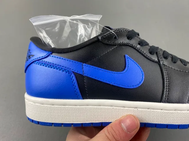 Nike Air Jordan 1 Low Black Royal Blue Lifestyle Sneakers 3