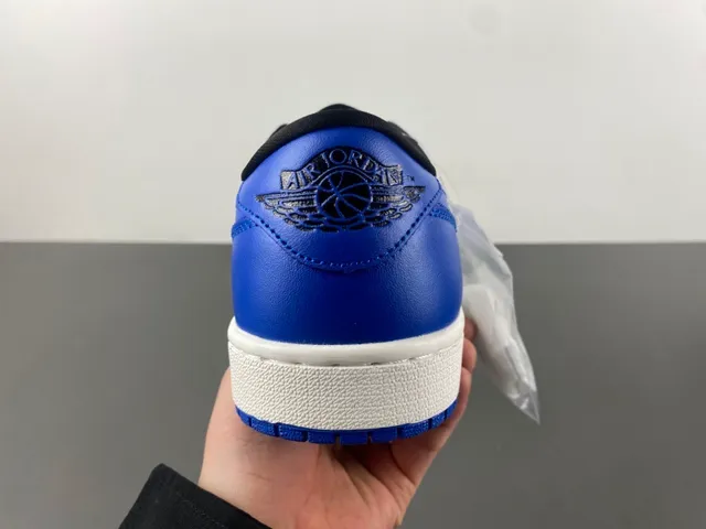 Nike Air Jordan 1 Low Black Royal Blue Lifestyle Sneakers 4