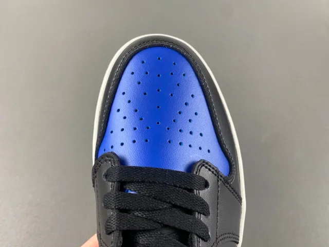 Nike Air Jordan 1 Low Black Royal Blue Lifestyle Sneakers 5