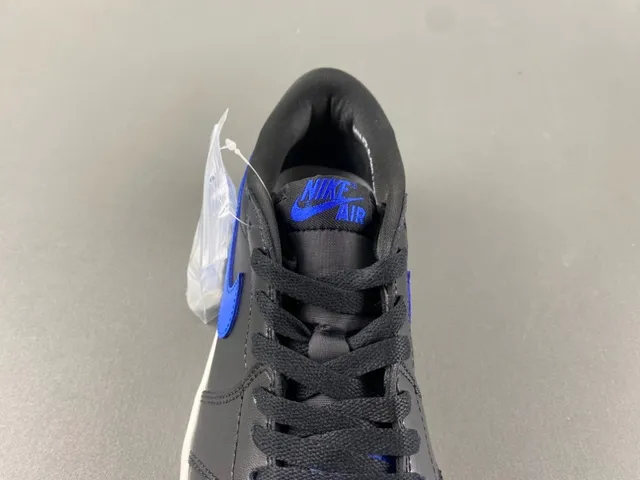 Nike Air Jordan 1 Low Black Royal Blue Lifestyle Sneakers 6