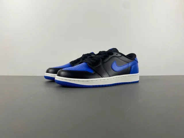 Nike Air Jordan 1 Low Black Royal Blue Lifestyle Sneakers 10