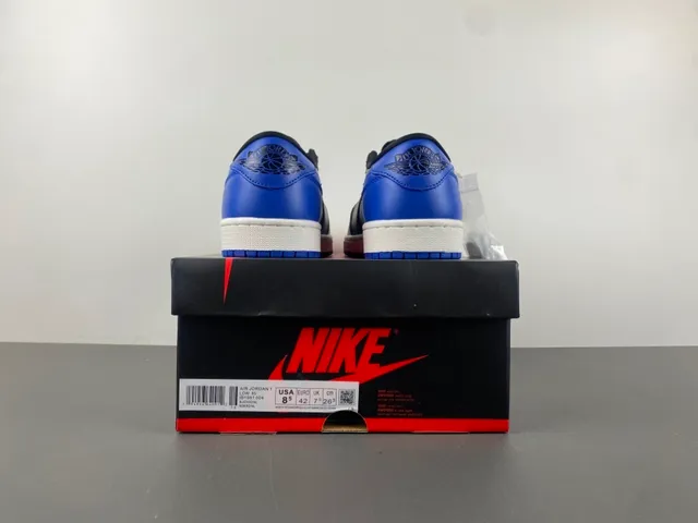 Nike Air Jordan 1 Low Black Royal Blue Lifestyle Sneakers 16