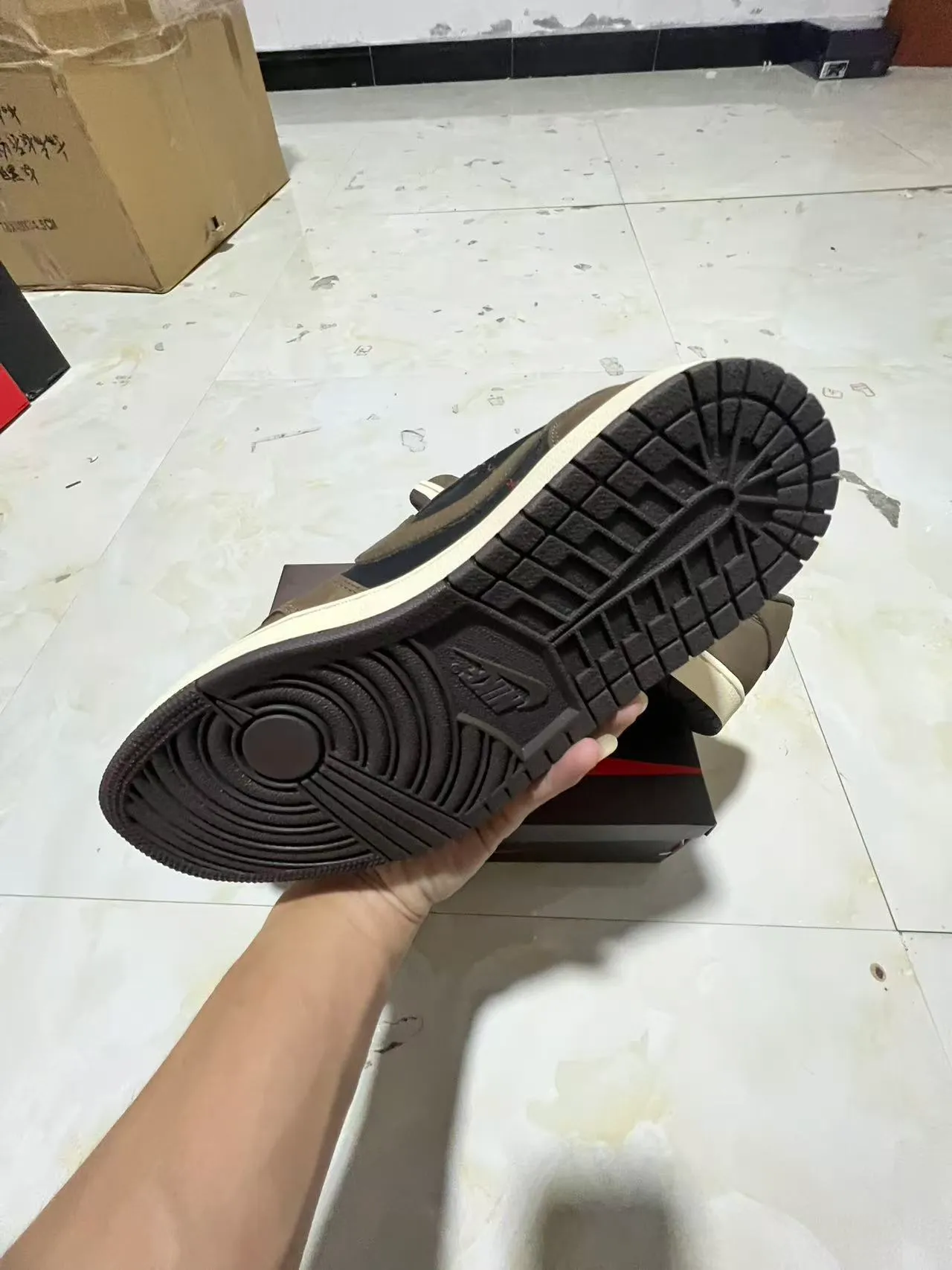 Nike Air Jordan 1 Low Cactus Jack Lifestyle Sneakers 6