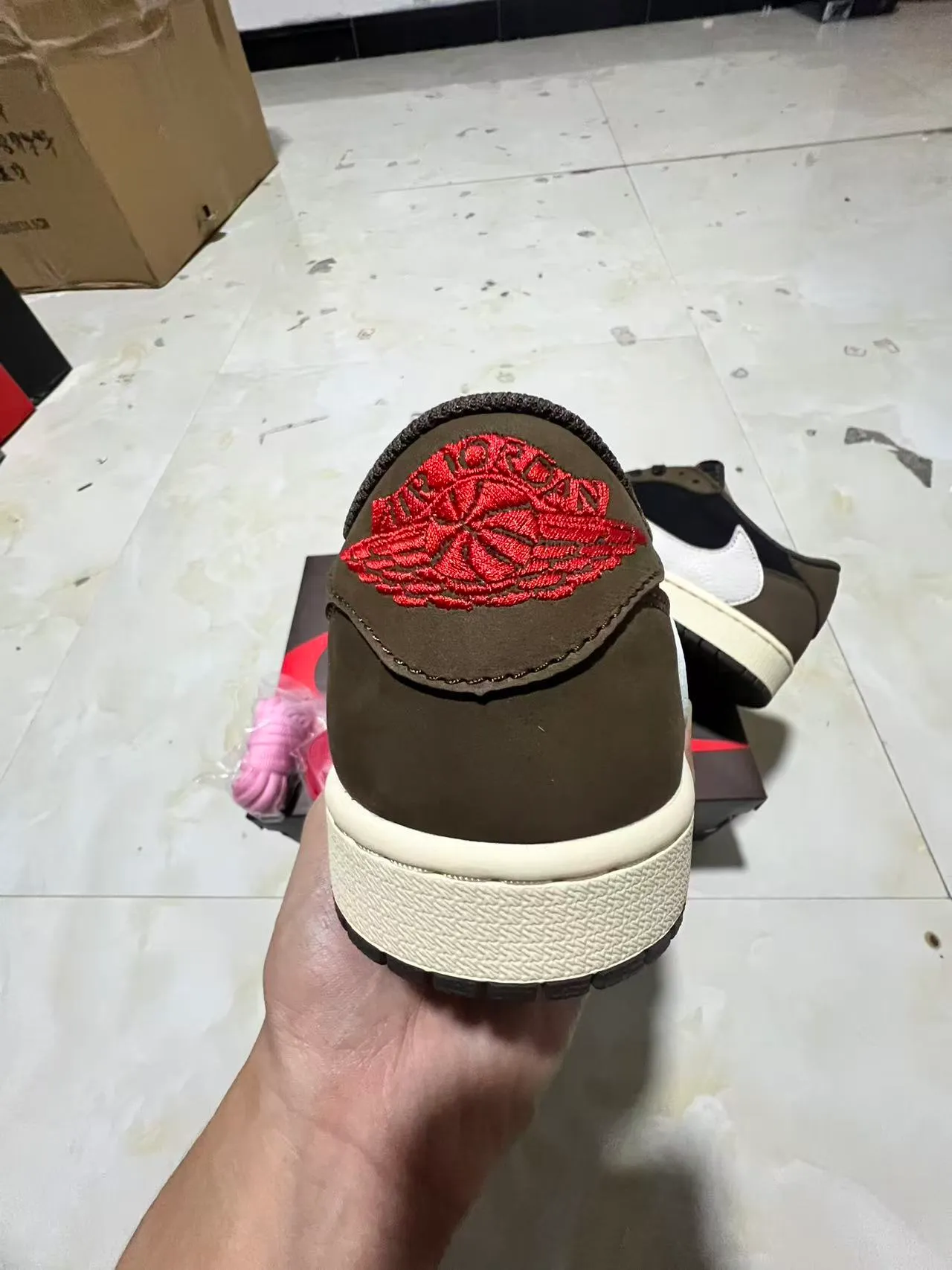 Nike Air Jordan 1 Low Cactus Jack Lifestyle Sneakers 8