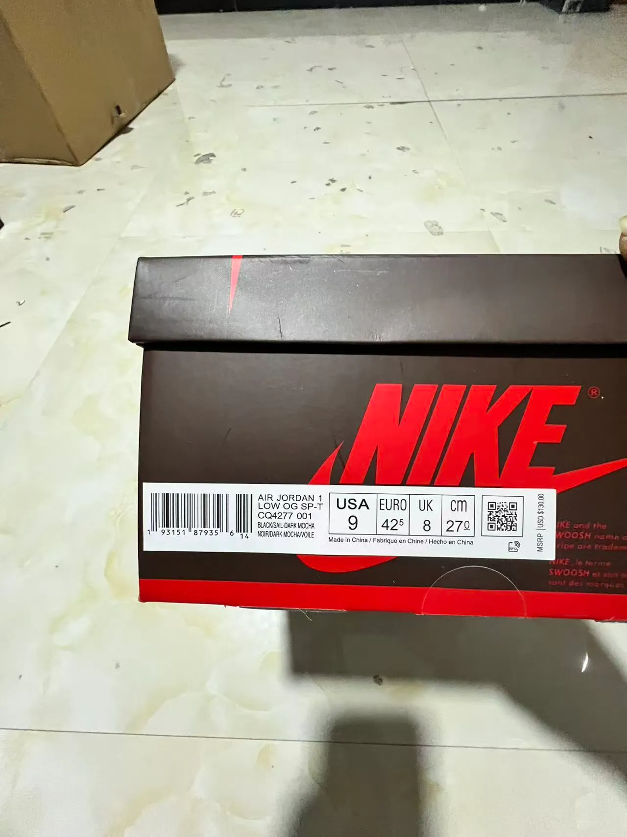 Nike Air Jordan 1 Low Cactus Jack Lifestyle Sneakers 11