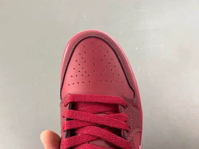 Nike Air Jordan 1 Low Monochromatic Red Lifestyle Sneakers 5