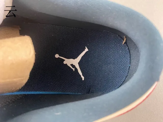 Nike Air Jordan 1 Low Off-White Navy Lifestyle Sneakers 7