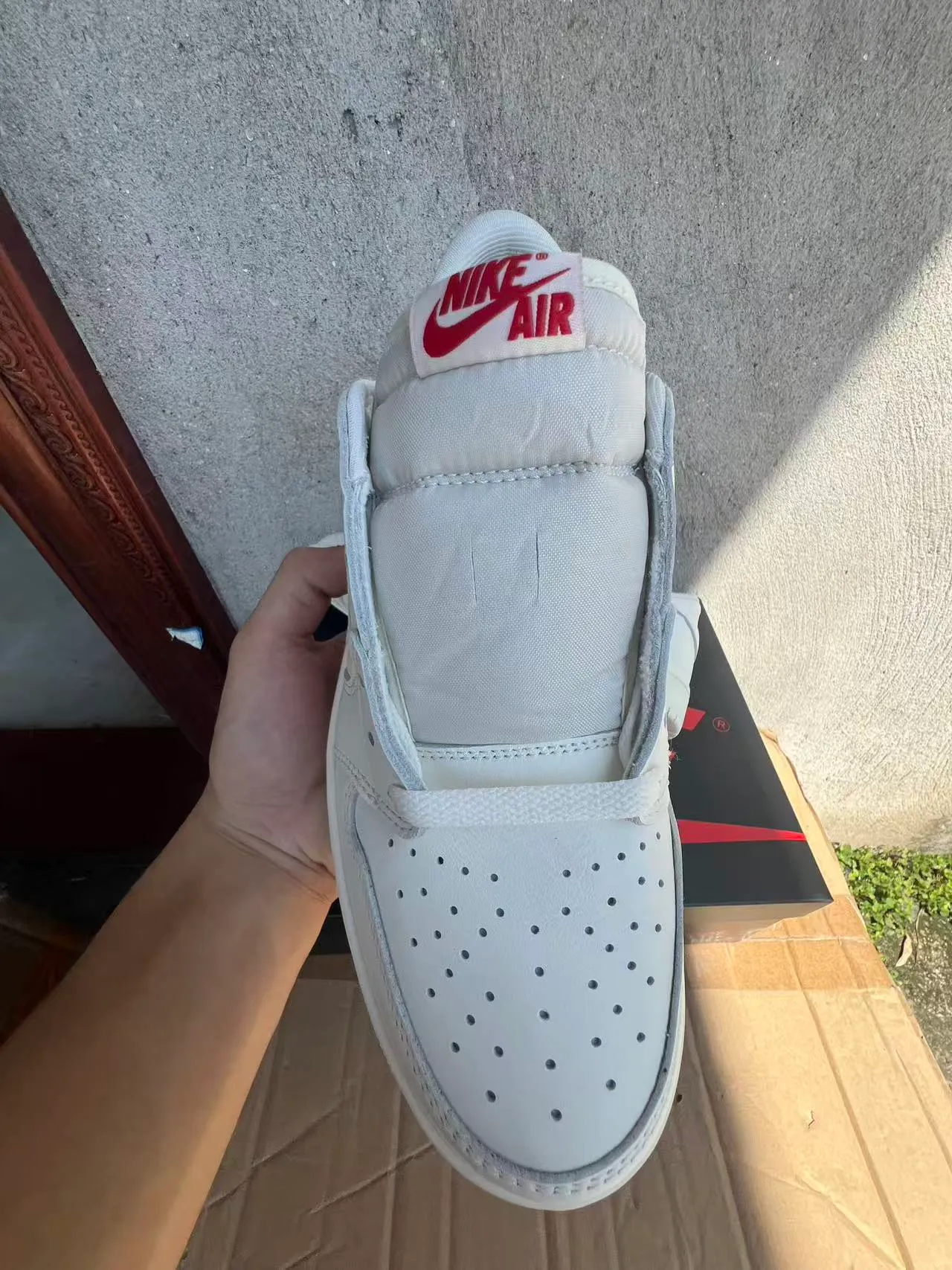 Nike Air Jordan 1 Low White Lifestyle Sneakers 3