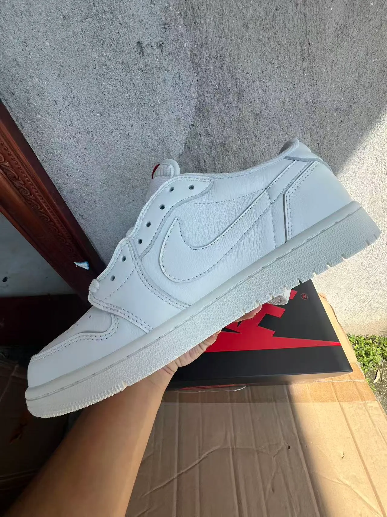 Nike Air Jordan 1 Low White Lifestyle Sneakers 5