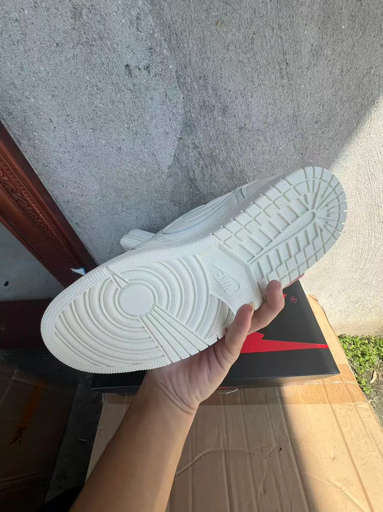 Nike Air Jordan 1 Low White Lifestyle Sneakers 6