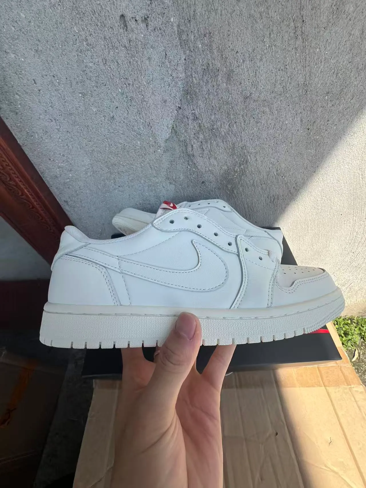 Nike Air Jordan 1 Low White Lifestyle Sneakers 7